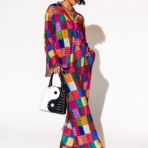 Dressed in LALA Colorful Patchwork Blouse